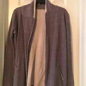 Purple cardigans with pockets